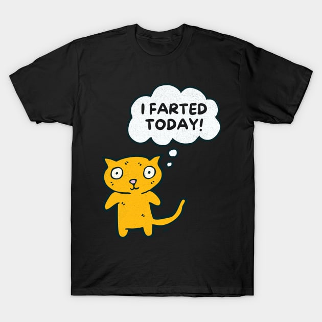 I Farted Today Funny Sarcastic Cat Cute Kitty Christmas T-Shirt by alyssacutter937@gmail.com